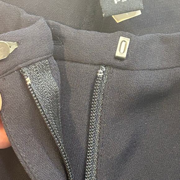 Eileen Fisher Petite system navy-black silk georgette crepe pants size S - Picture 5 of 6